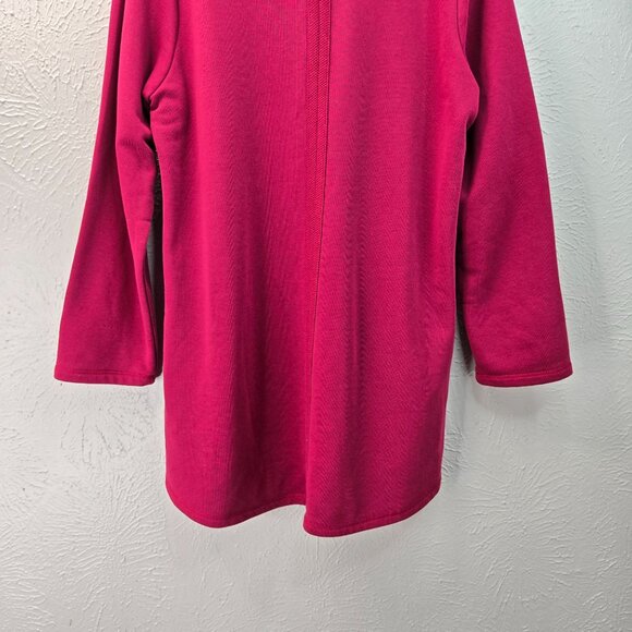 Habitat Cowl Neck Sweater Women L Red Pullover Lagenlook Relaxed Long Sleeve Top - Picture 11 of 14